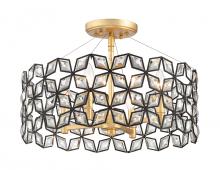 Minka Metropolitan N7843-711 - Brookcrest - 4 Lights Semi Flush