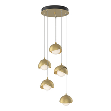  131125-SKT-STND-86-86-GG0711 - Brooklyn 5-Light Double Shade Pendant