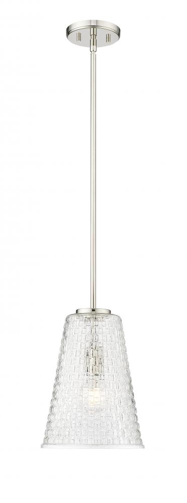 Saben 1-Light Pendant Light Polished Nickel