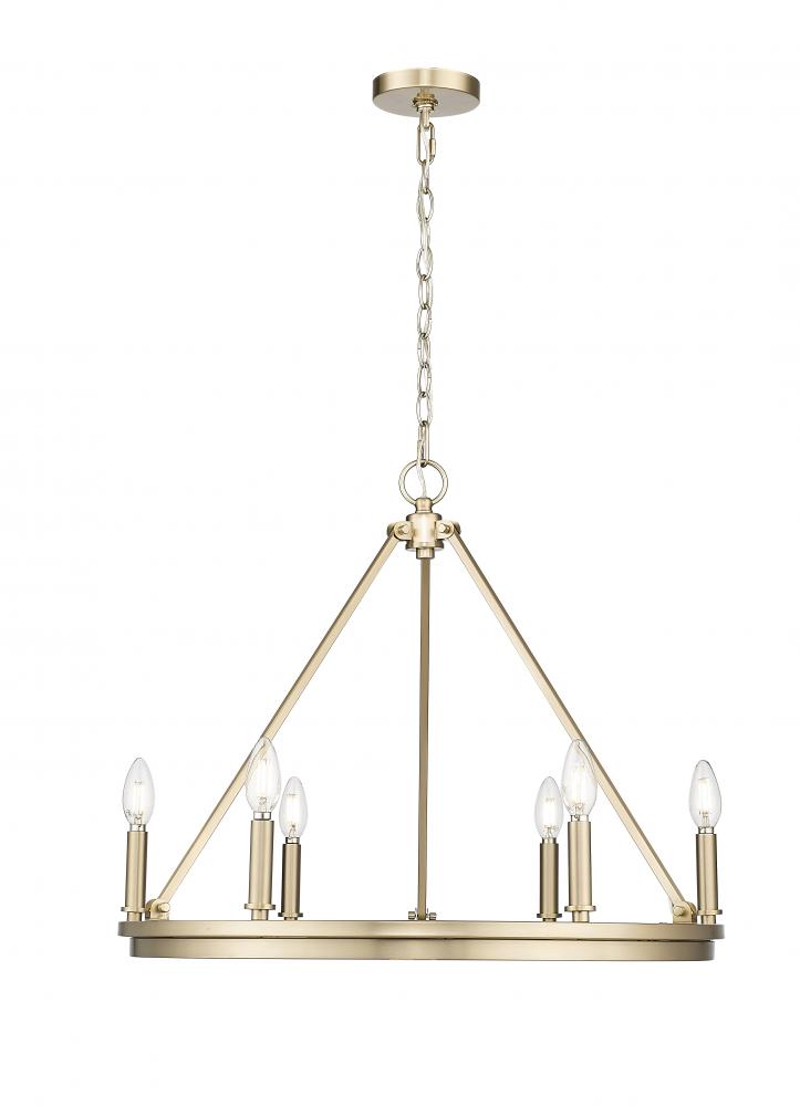 Carruth 6-Light Chandelier Ceiling Light Modern Gold