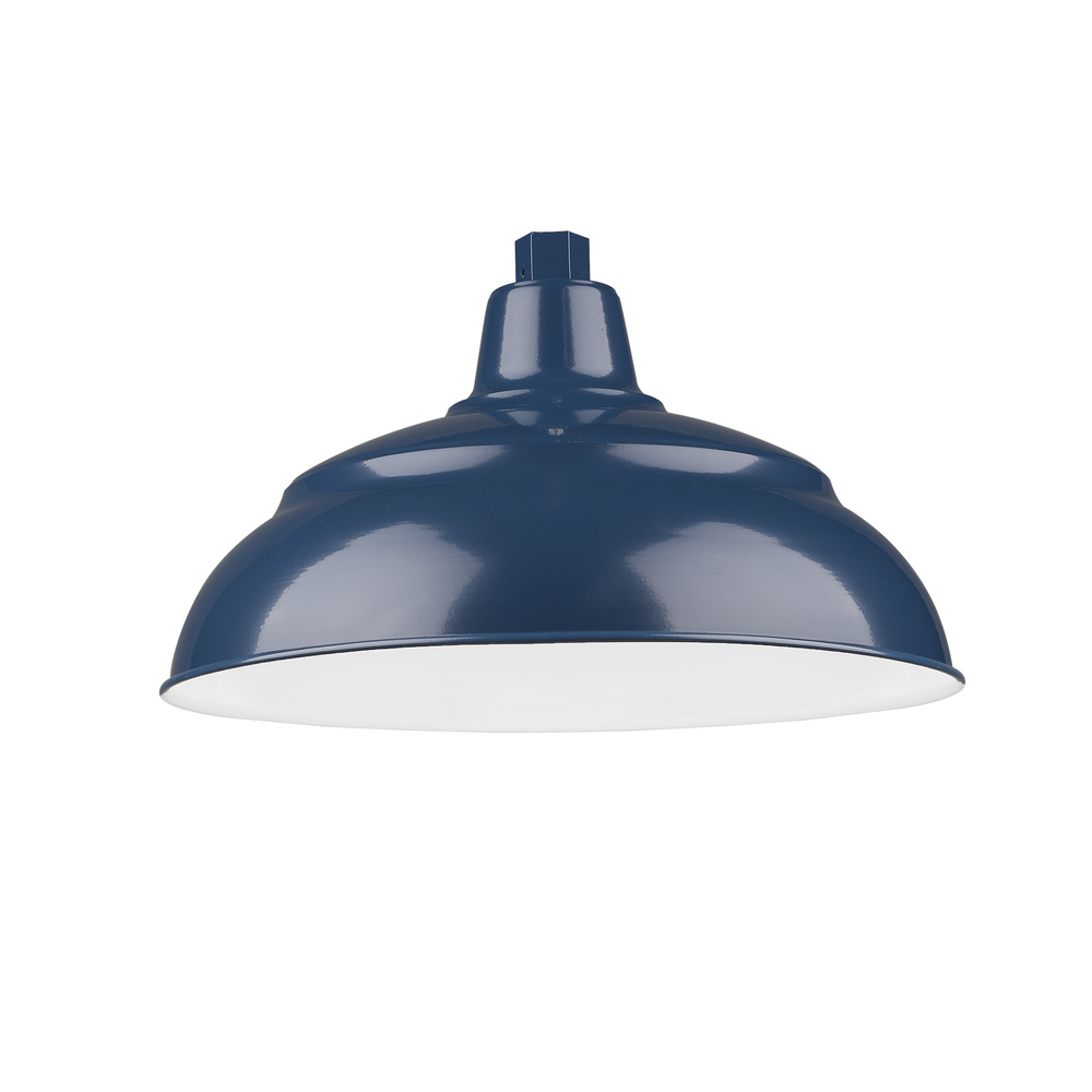 R Series 1-Light Warehouse Shade Navy Blue