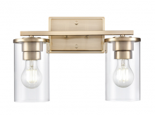 Millennium 2702-MG - Verlana 14" Wide 2-Light Vanity - Modern Gold