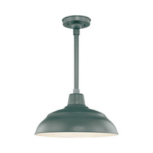 Millennium RWHS17-SG - R Series 1-Light Warehouse Shade Satin Green