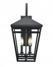 Millennium 82103-TBK - Seager 2-Light Outdoor Wall Sconce Textured Black