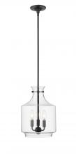 Millennium 22803-MB - Mahannah 3-Light Pendant Light Matte Black