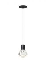 Visual Comfort & Co. Modern Collection 700TDKIRAP1IB-LEDWD - Modern Kira dimmable LED Ceiling Pendant Light in a Black finish