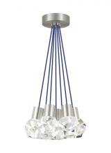 Visual Comfort & Co. Modern Collection 700TDKIRAP7US-LED930 - Modern Kira dimmable LED Ceiling Pendant Light in a Satin Nickel/Silver Colored finish