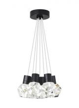 Visual Comfort & Co. Modern Collection 700TDKIRAP7WB-LED930 - Modern Kira dimmable LED Ceiling Pendant Light in a Black finish
