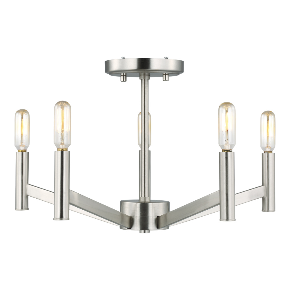 Vector Five Light Semi-Flush Mount