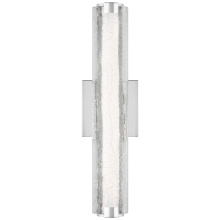 Visual Comfort & Co. Studio Collection WB1867CH-L1 - Cutler 18" Crack Glass LED Sconce