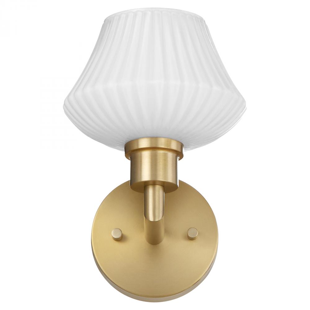 Cassini 1 Lght Wall Mount, Aged Brass