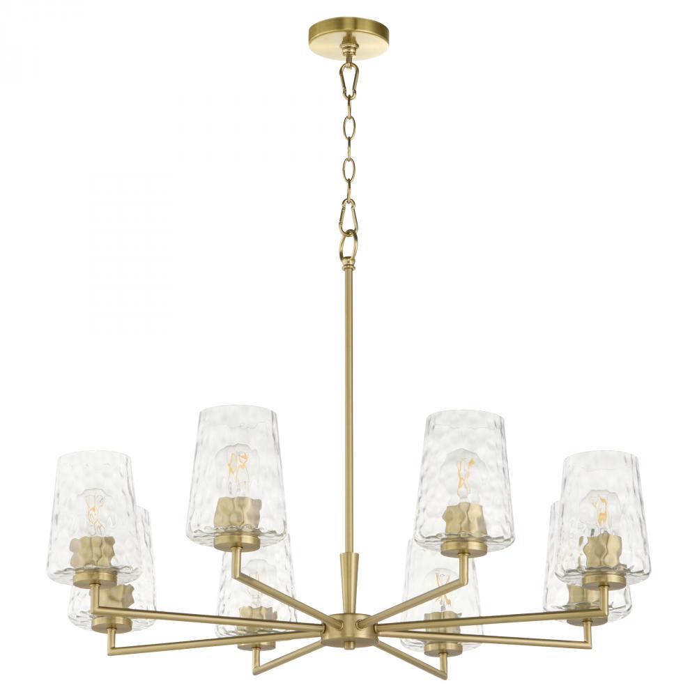 Goodwin 8 Light Chandelier |Aged Brass