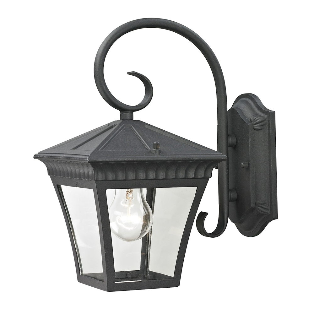 Thomas - Ridgewood 12'' High 1-Light Outdoor Sconce - Matte Textured Black