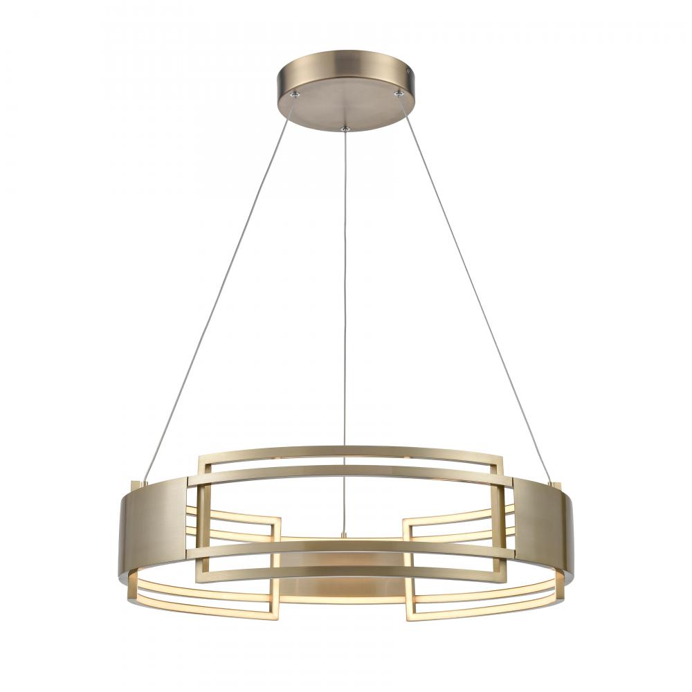 Fashionista 24'' Wide LED Pendant - Bronze