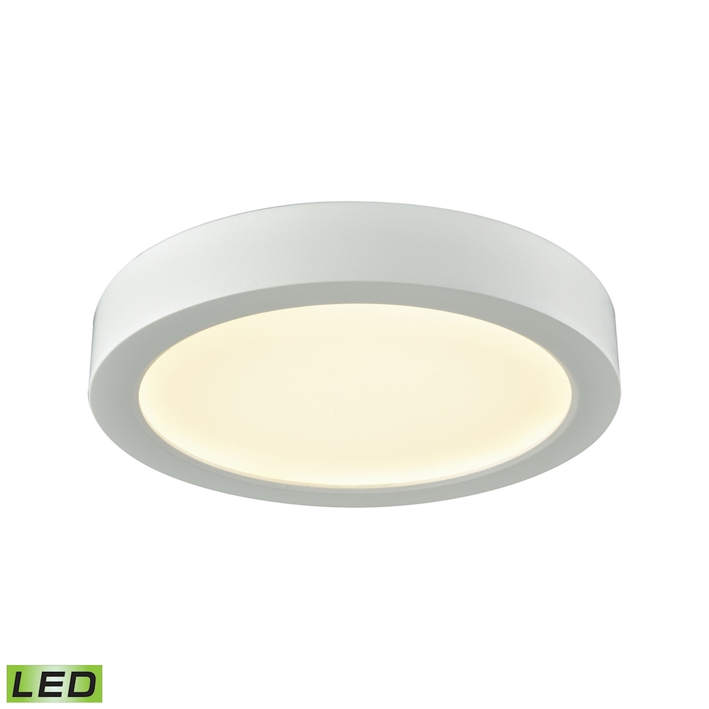 Thomas - Titan 6'' Wide 1-Light Flush Mount - White