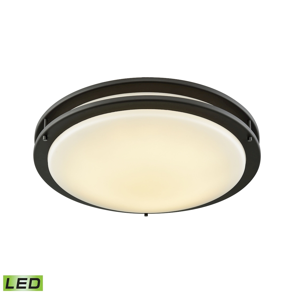 Thomas - Clarion 18'' Wide 1-Light Flush Mount - Oil Rubbed Bronze