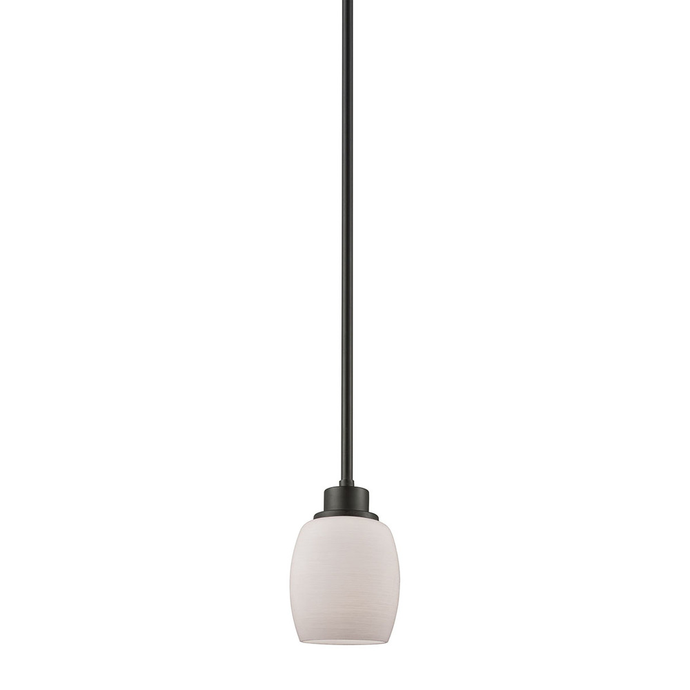 Thomas - Casual Mission 5'' Wide 1-Light Mini Pendant - Oil Rubbed Bronze