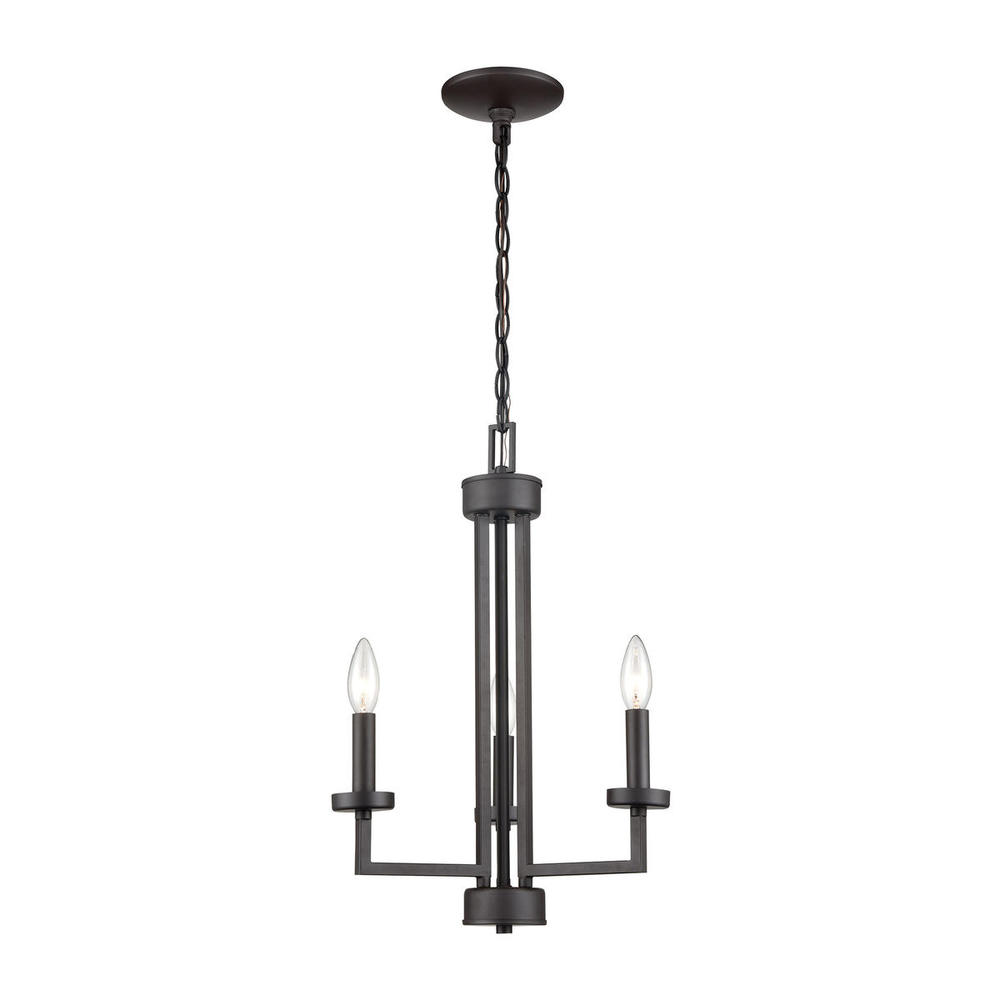 Thomas - West End 15'' Wide 3-Light Chandelier - Oil Rubbed Bronze