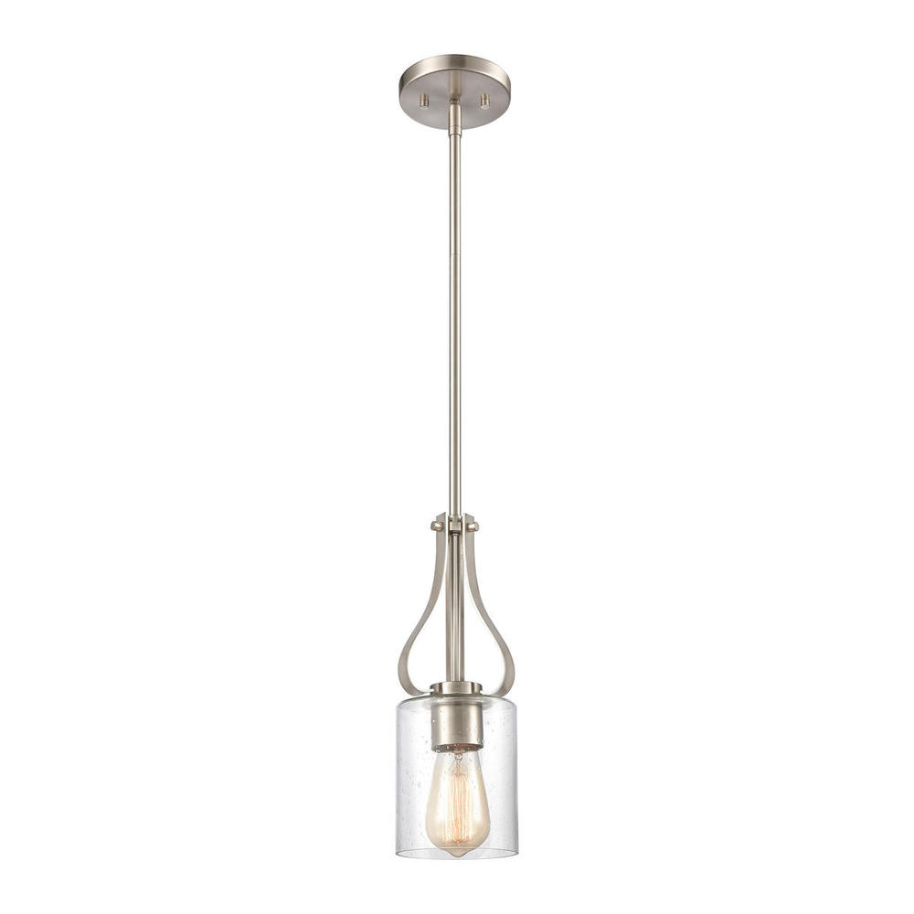 Thomas - Market Square 5'' Wide 1-Light Mini Pendant - Brushed Nickel