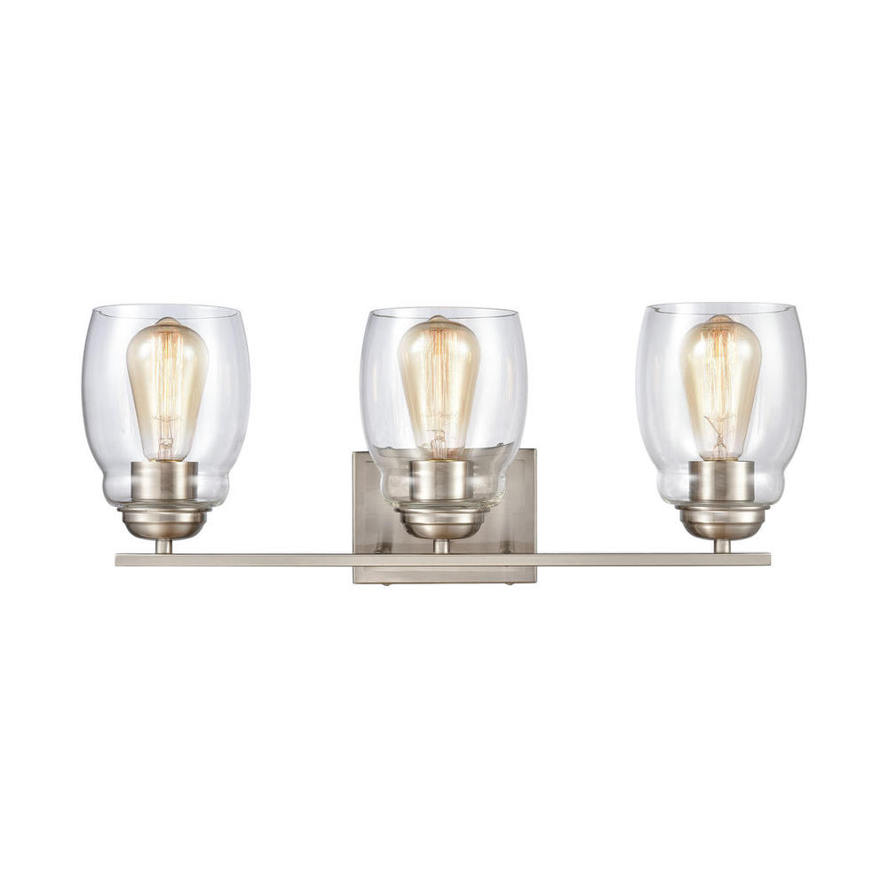 Thomas - Calistoga 22'' Wide 3-Light Vanity Light - Brushed Nickel