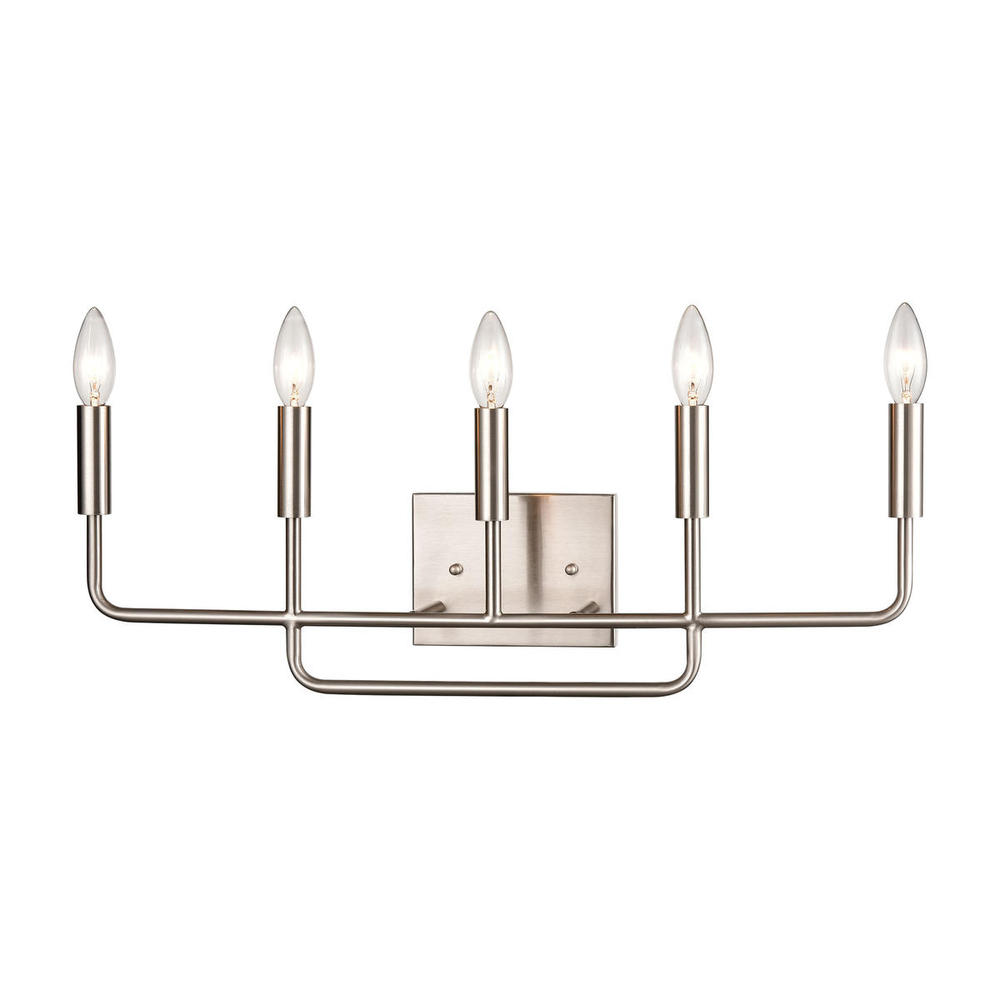 Thomas - Park Slope 25'' Wide 5-Light Vanity Light - Brushed Nickel