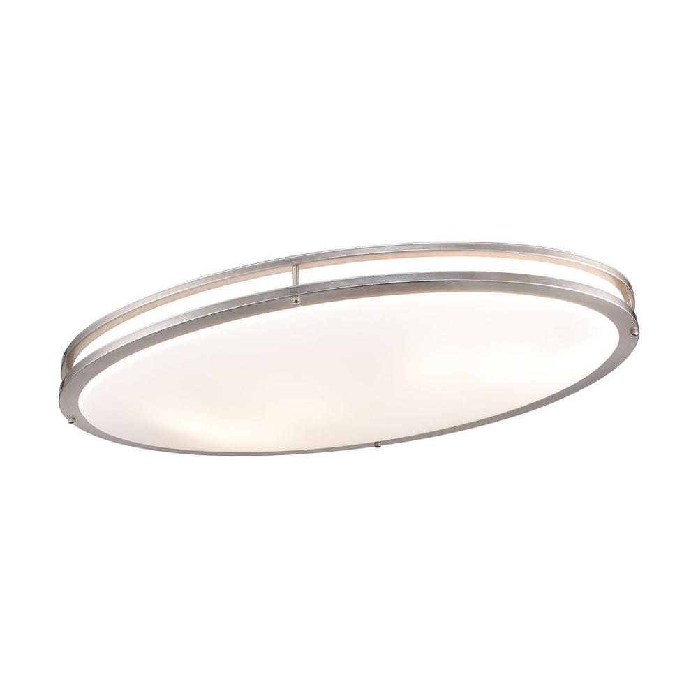 Thomas - Clarion 32.5'' Wide 6-Light Flush Mount - Brushed Nickel