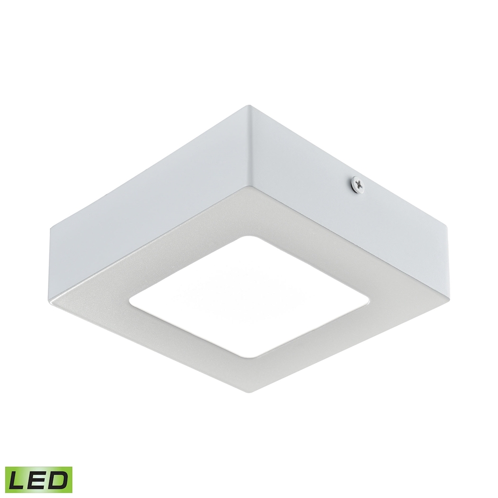 Thomas - Warwick Integrated LED Square Flushmount in Matte White - Small