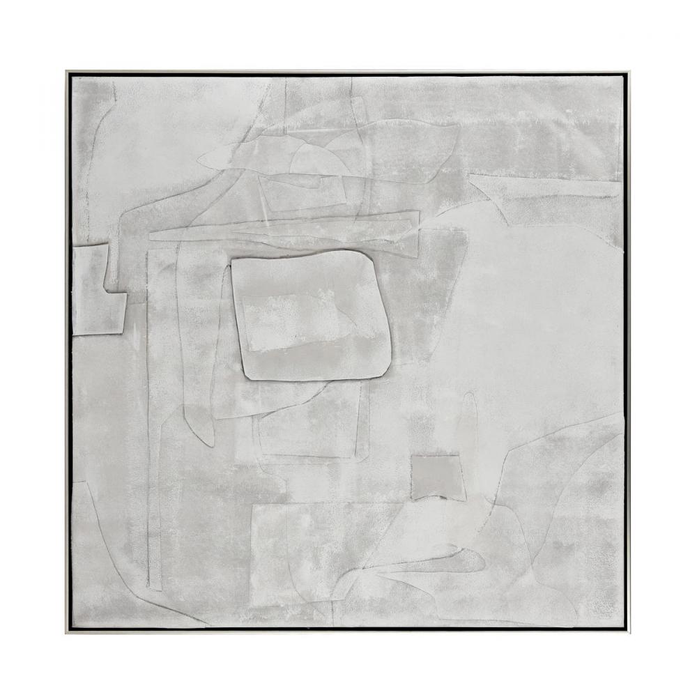 Whiten II Abstract Framed Wall Art