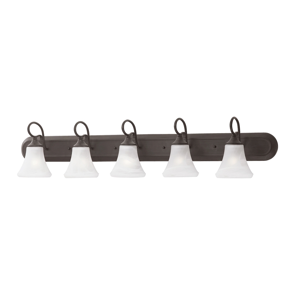 Thomas - Elipse 48'' Wide 5-Light Vanity Light - Painted Bronze