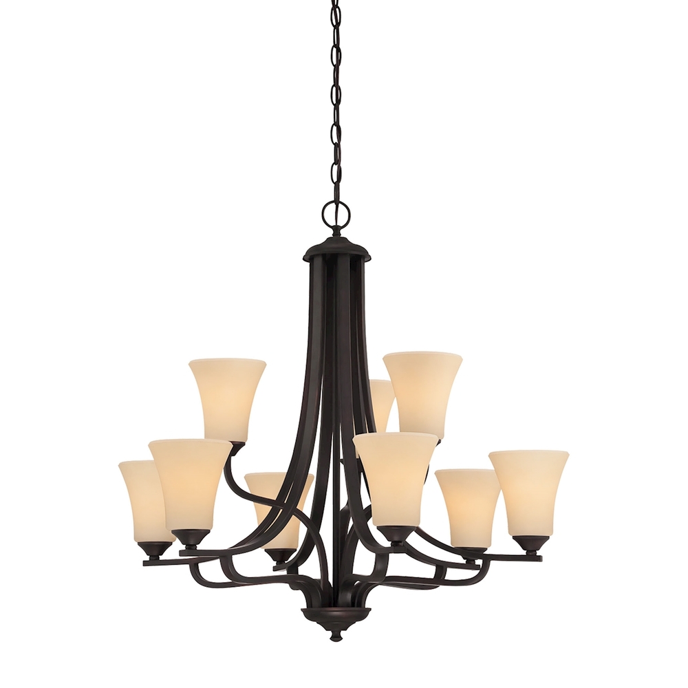 Thomas - Treme 34'' Wide 9-Light Chandelier - Espresso