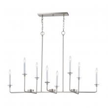 ELK Home CN340822 - Thomas - Lexington Green 48'' Wide 8-Light Linear Chandelier - Brushed Nickel